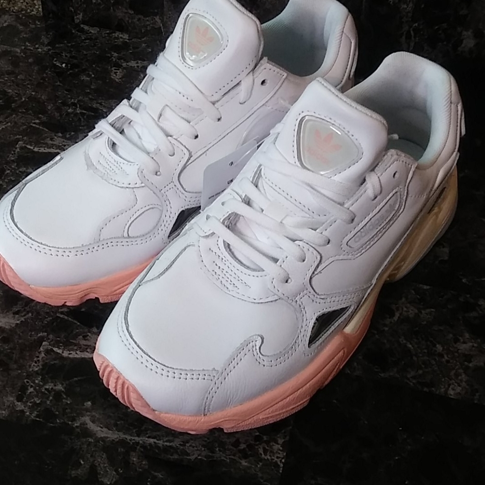 New Adidas Falcons sneakers womens size 6.5 white